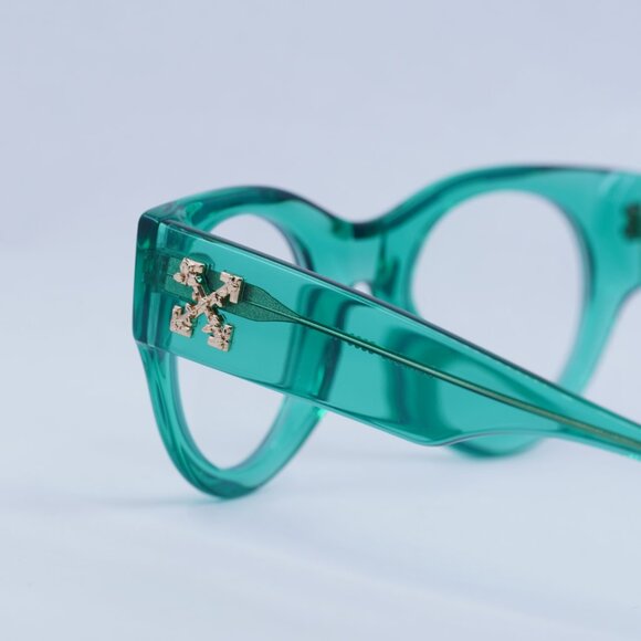 🕶️ New Off-White OERJ013 STYLE 13 5000 Eyeglasses - Transparent Green Frame - Picture 9 of 12